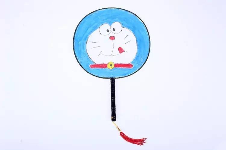 幼儿园亲子手工之创意扇子画，随心所欲地画出一个小小艺术家！