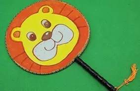 幼儿园亲子手工之创意扇子画，随心所欲地画出一个小小艺术家！