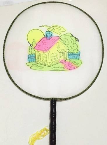 幼儿园亲子手工之创意扇子画，随心所欲地画出一个小小艺术家！