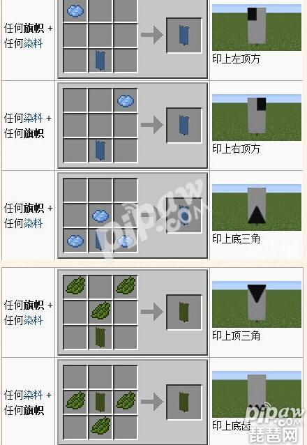 我的世界旗帜图案大全 好看的旗帜图案怎么做