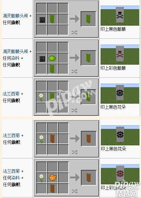 我的世界旗帜图案大全 好看的旗帜图案怎么做