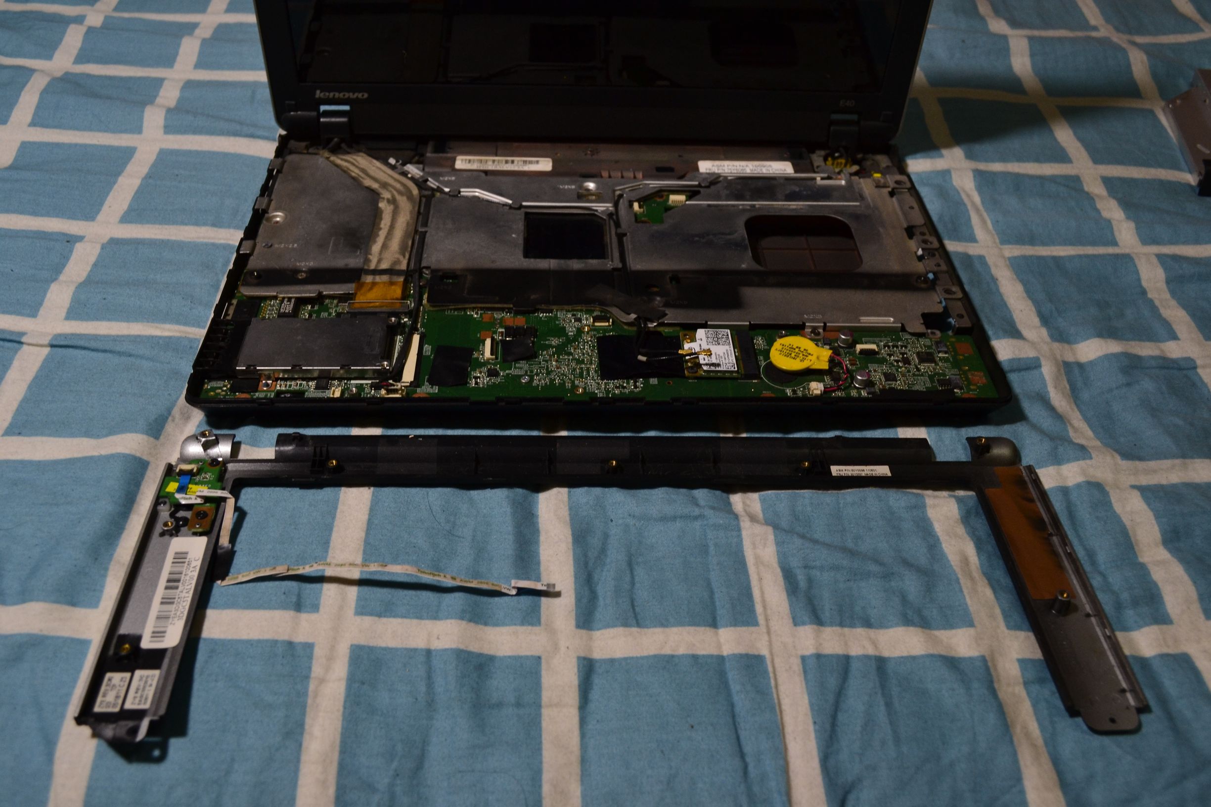 联想e40笔记本拆机图解