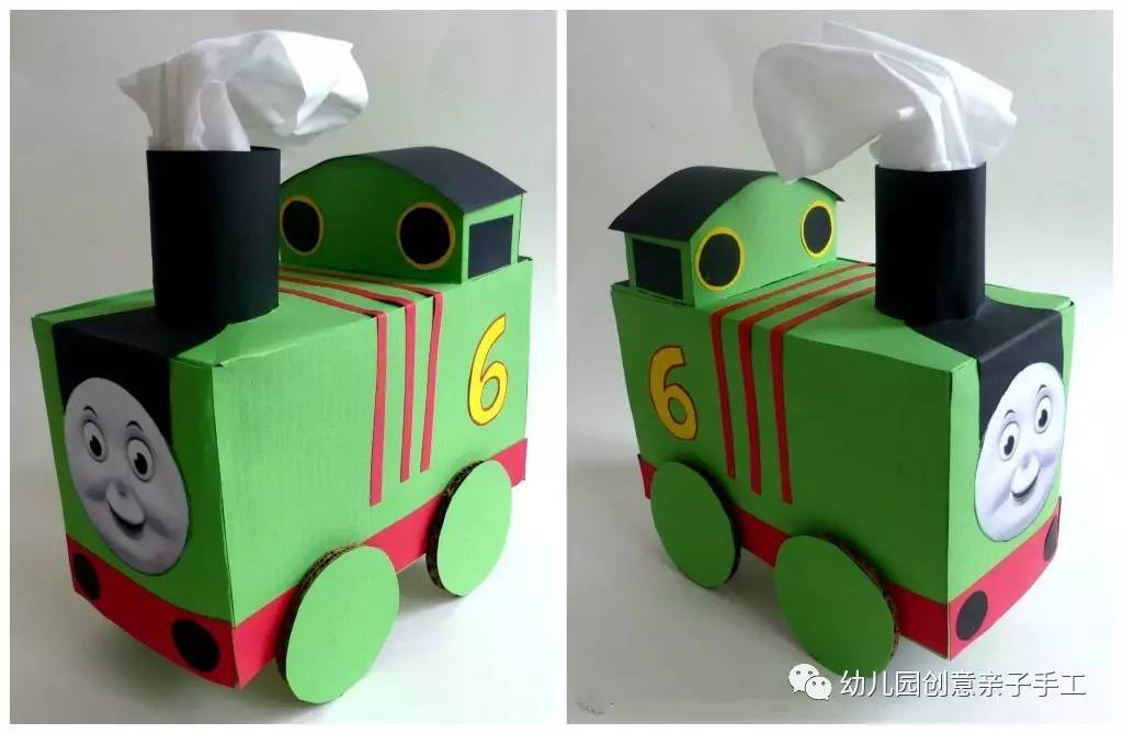 幼儿园废物利用手工：巧做环保小汽车