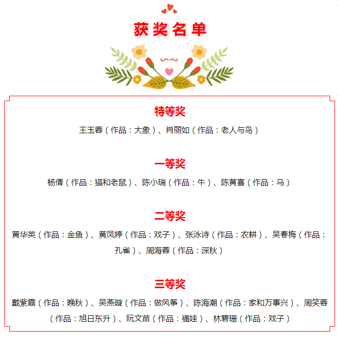 广州市华成理工职业技术学校手工技能比赛优秀参赛作品展