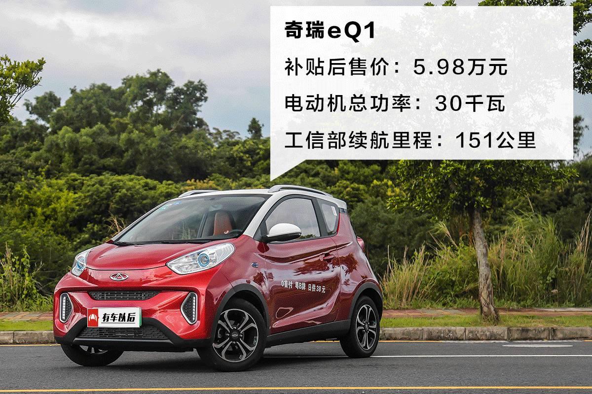 6万左右，中国最火、最便宜的5款纯电动汽车同场PK，谁最值得买？