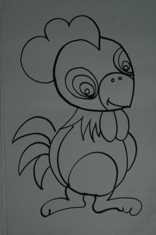 简笔画之蹦蹦的画法