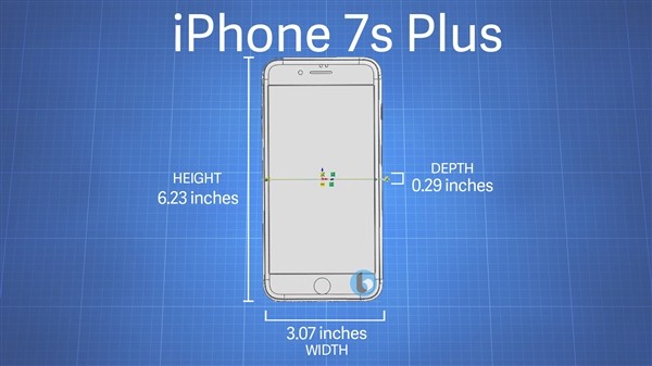 iPhone7s/7sPlus设计图曝光：体积变大