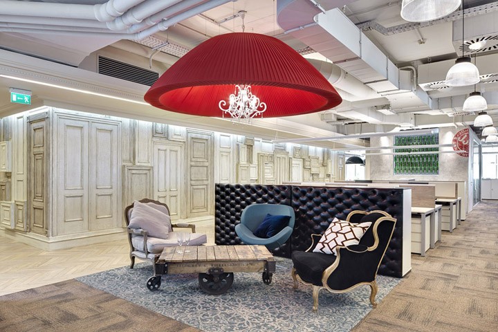 莫斯科法式酒类公司办公室设计，请你来感受浪漫风情