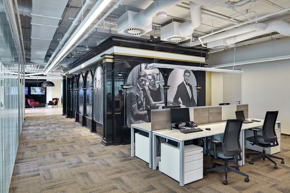 莫斯科法式酒类公司办公室设计，请你来感受浪漫风情