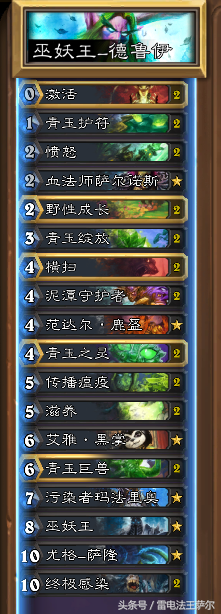 九职业通关巫妖王攻略及卡组