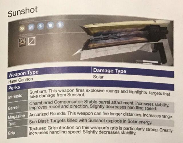 命运2首发的18把金色武器