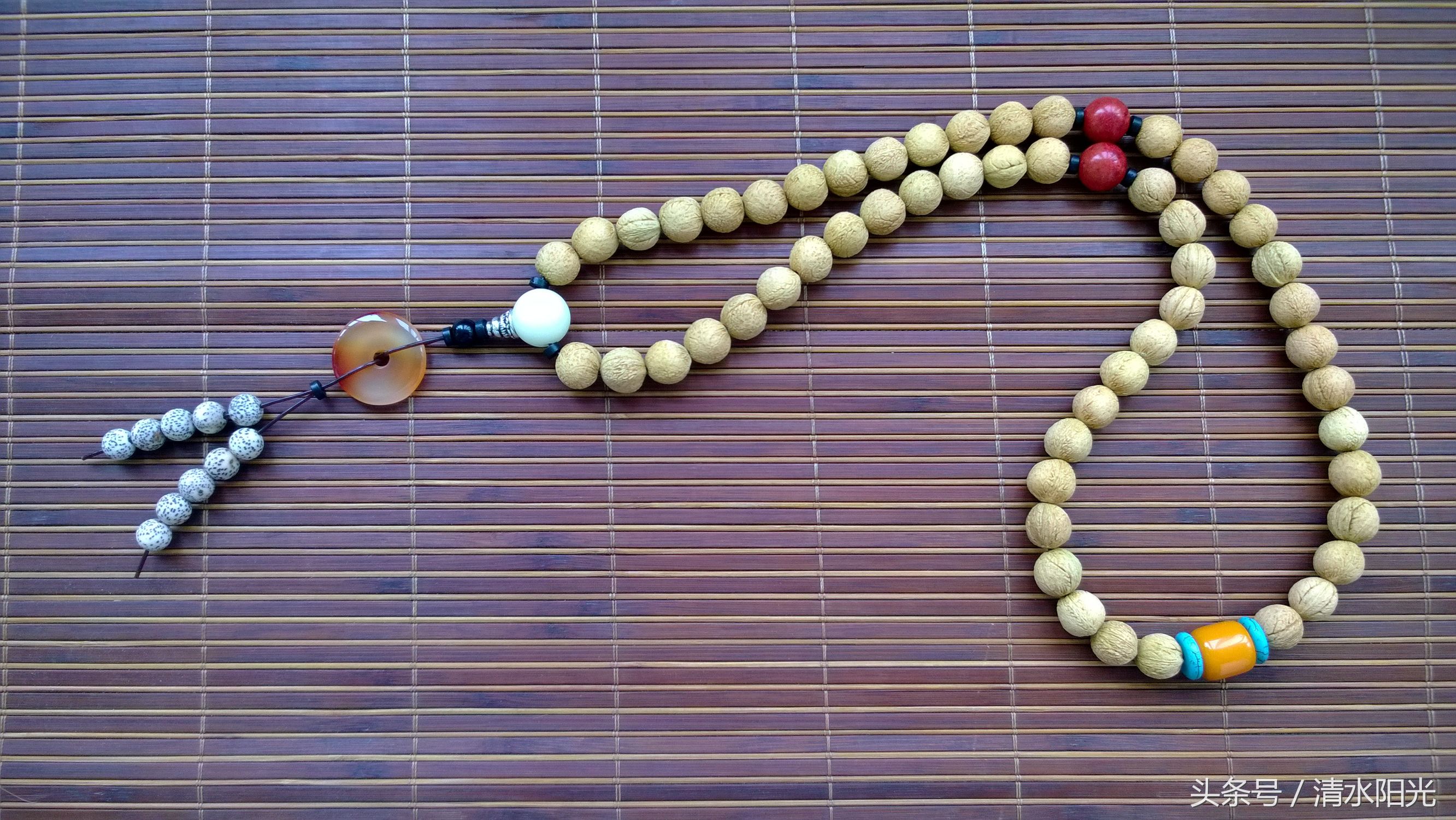 自制精美小桃红手串,佛珠全过程,原来这么简单