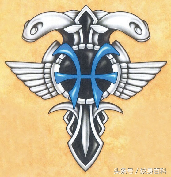 图腾风格的十二星座符号纹身手稿