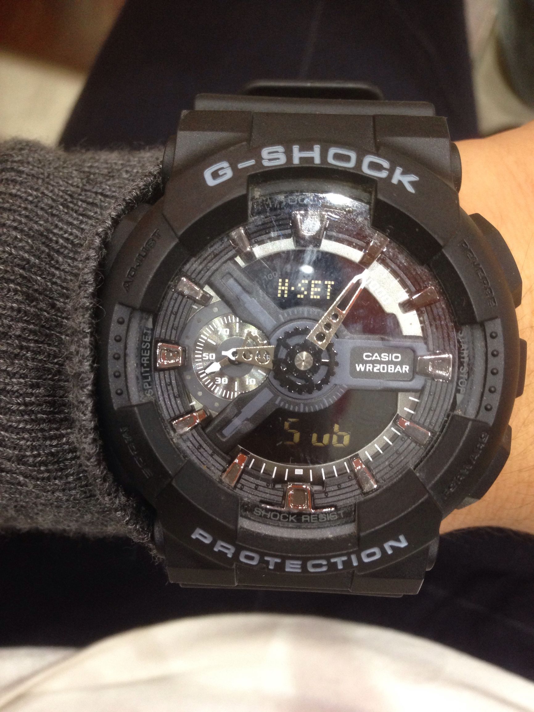 卡西欧G-SHOCK指针与数字不相符怎么调？