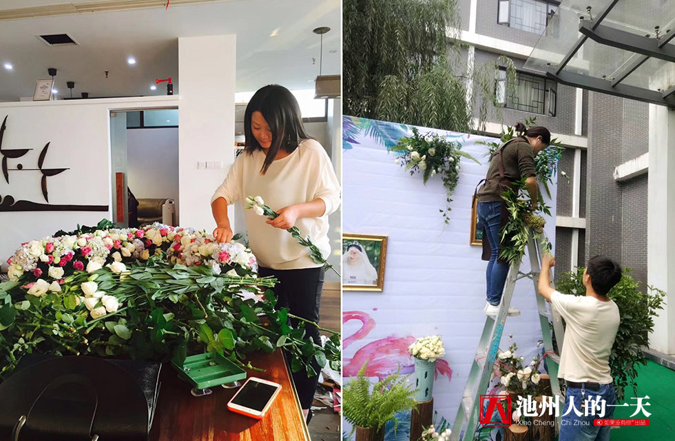 她学花艺12个小时就敢开店，现在却是高级花艺师、二级花艺教师