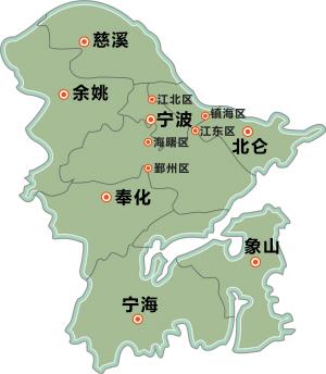 宁波市地理位置图片图片