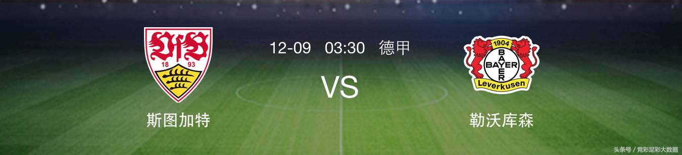 德甲十二轮预测勒沃库森vs斯图加特(大数据12月8日：德甲推荐 023 斯图加特vs勒沃库森)