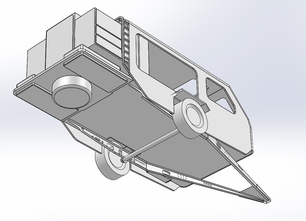 「龙腾设计」闲暇给自己设计了个轻量型、内折叠、小房车，^_^