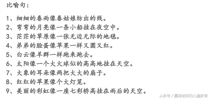 如何把句子写漂亮？三年级比喻，拟人这么练，肯定能够快速提高