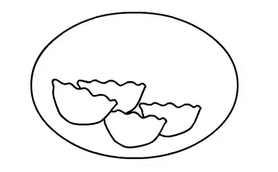 新年简笔画：元旦到了，别忘了教孩子画一个饺子或一碗汤圆