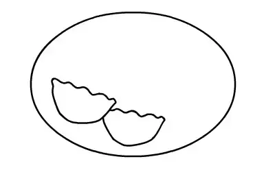 新年简笔画：元旦到了，别忘了教孩子画一个饺子或一碗汤圆