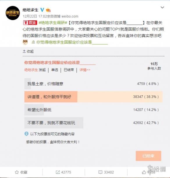 王思聪开黑时透露：《绝地求生大逃杀》国服1月5号左右上线