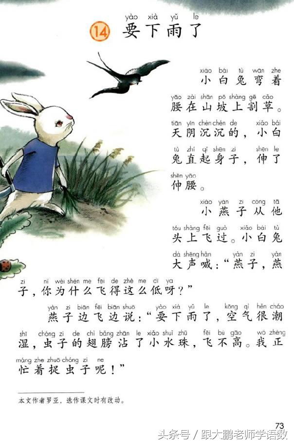 人教部编版一年级语文下册彩色完整版，快来收藏给孩子提前预习吧