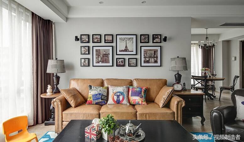 刚搬的新家，朋友都说1000一平的造价非常值，家具的搭配非常漂亮