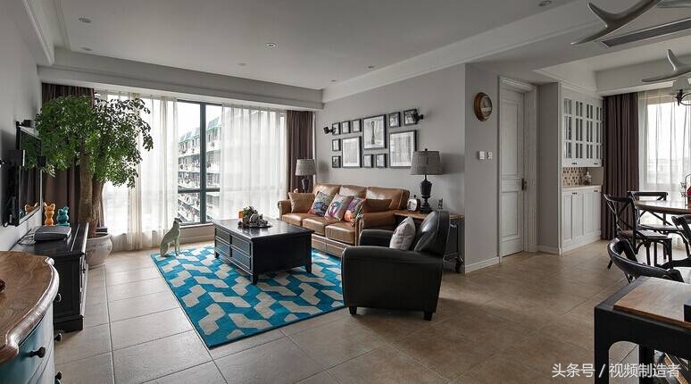 刚搬的新家，朋友都说1000一平的造价非常值，家具的搭配非常漂亮