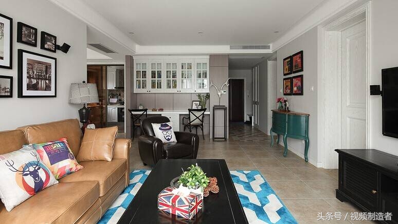 刚搬的新家，朋友都说1000一平的造价非常值，家具的搭配非常漂亮