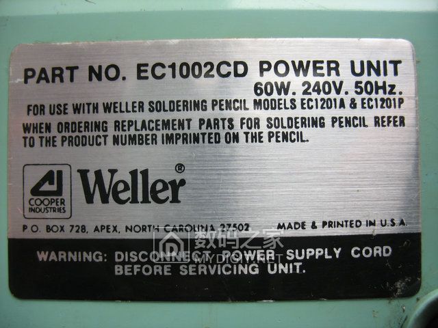 闲来无事，拆修早期美国原装的威乐焊台(Weller-EC1001)