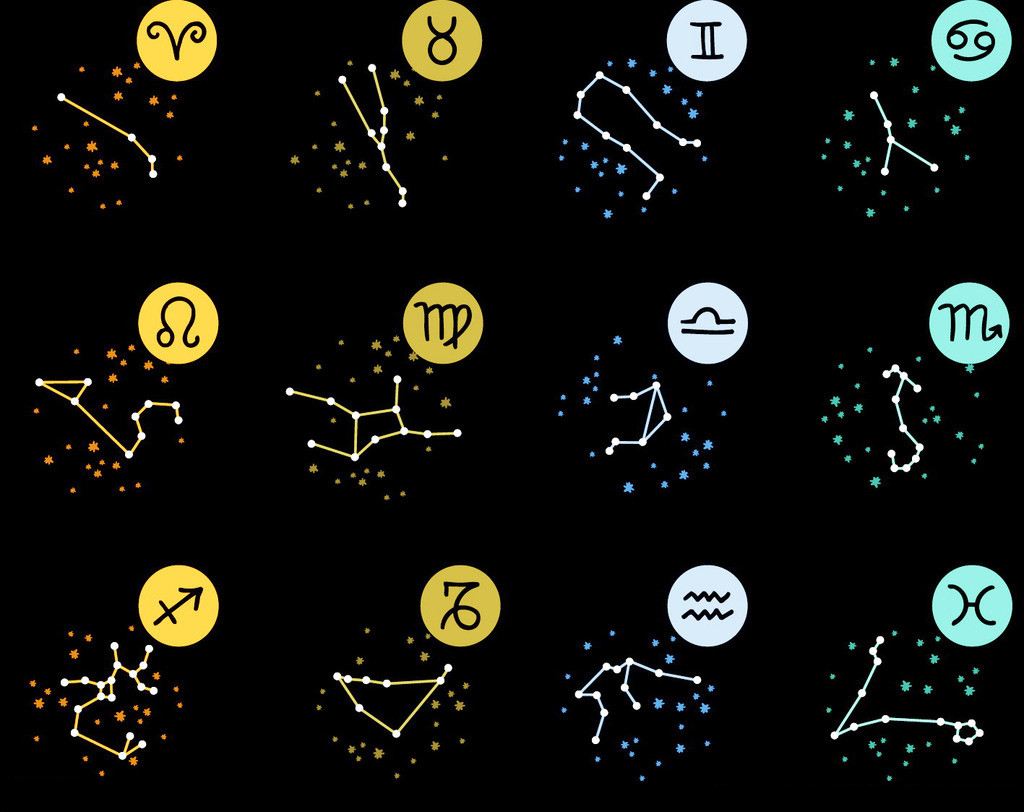 12星座分布图图片