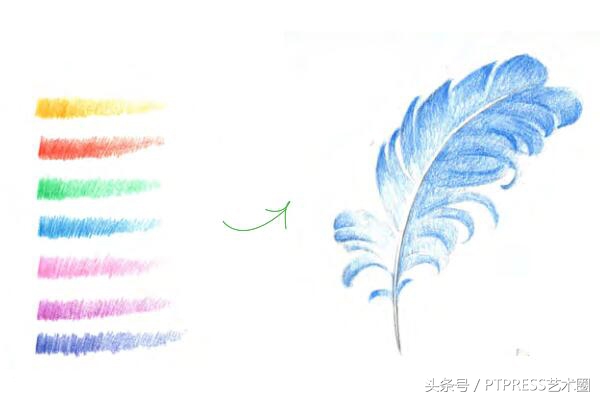 色铅笔技法｜想学铅笔画的看过来，6种线条+3种渐变色初级教程！