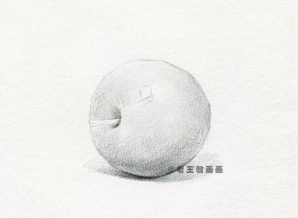 教你画素描苹果；简单易学的绘画教程