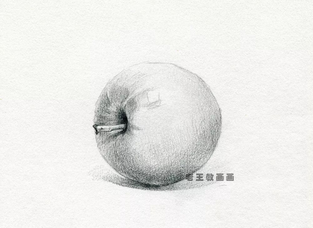 教你画素描苹果；简单易学的绘画教程
