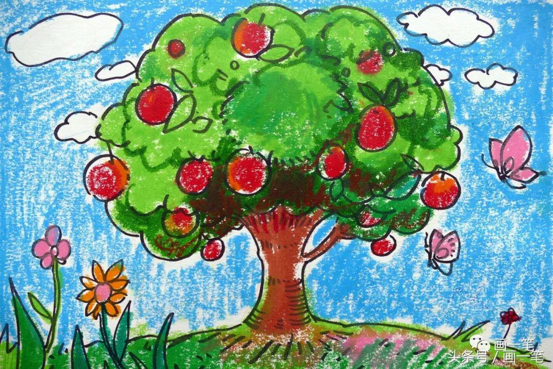 水彩画：过年了，家家户户挂灯笼，今天画可以吃的灯笼