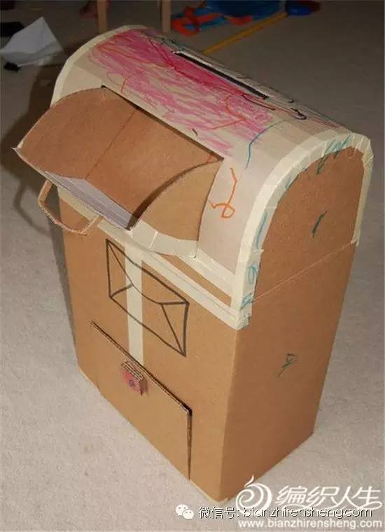 瓦楞纸箱简单改造，手工DIY打造儿童天地