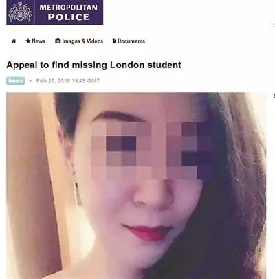 噩耗还是来了！在英失联的中国女留学生确认死亡，死因有待调查