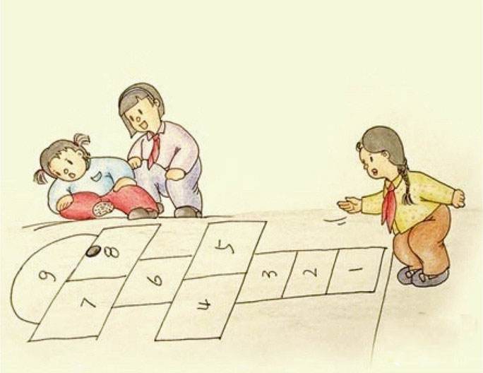 童年游戏：跳房子