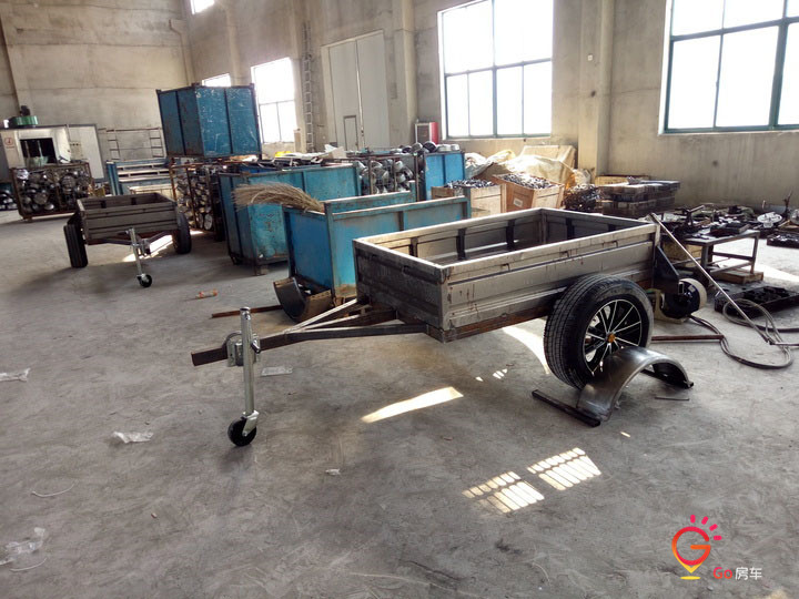网友DIY买菜、搬家、露营多用拖挂小车