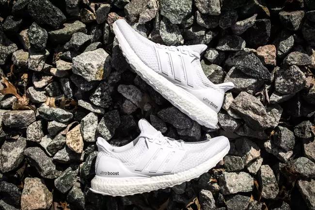 1. ultra boost "triple white"