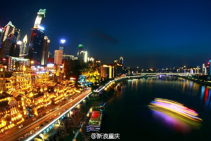 两江重庆，四条滨江路，一波滨江夜景来袭