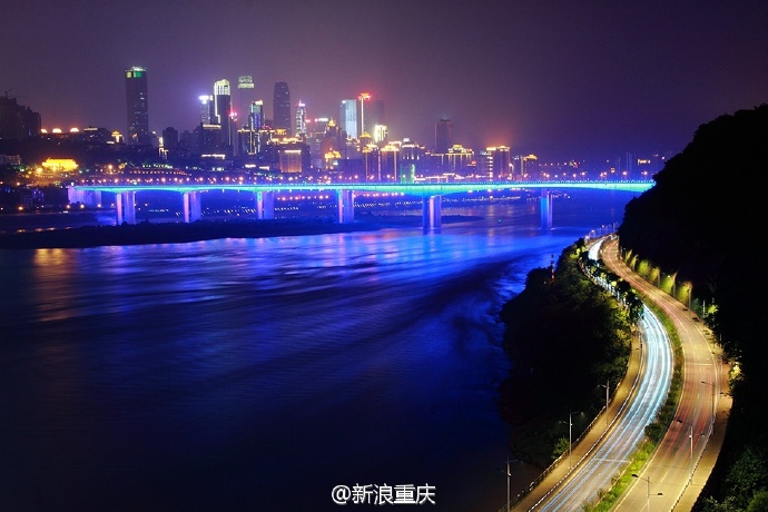 两江重庆，四条滨江路，一波滨江夜景来袭