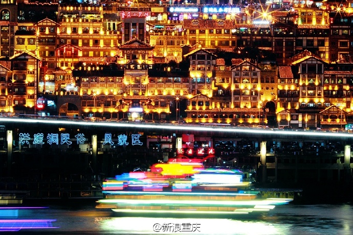 两江重庆，四条滨江路，一波滨江夜景来袭