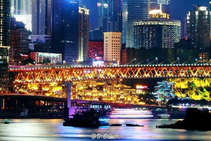 两江重庆，四条滨江路，一波滨江夜景来袭