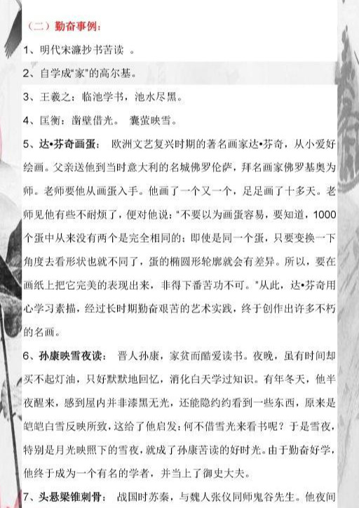 初中语文：名人名言+经典事例大全，放在作文里太亮眼，期末必备