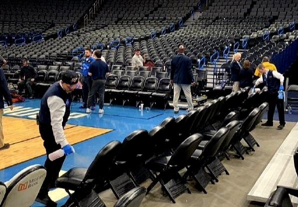 nba为什么有夜晚(还原：雷霆和爵士当天都发生了什么，冠状病毒和NBA最奇怪的夜晚)