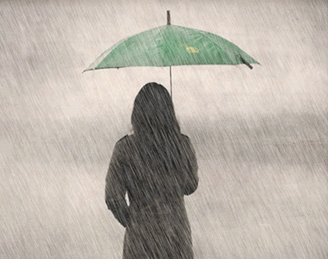 下雨芦苇唯美句子