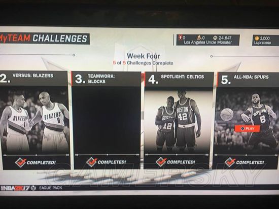 《NBA2K17》MT模式盖帽挑战打法心得 盖帽挑战怎么过