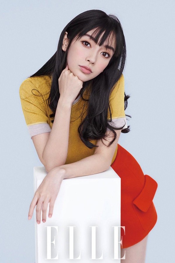 Angelababy的刘海造型